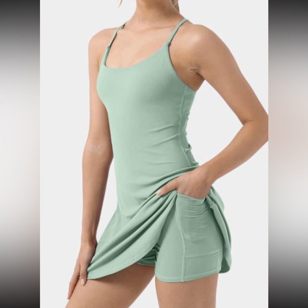 Halara dress with built in shorts and pockets